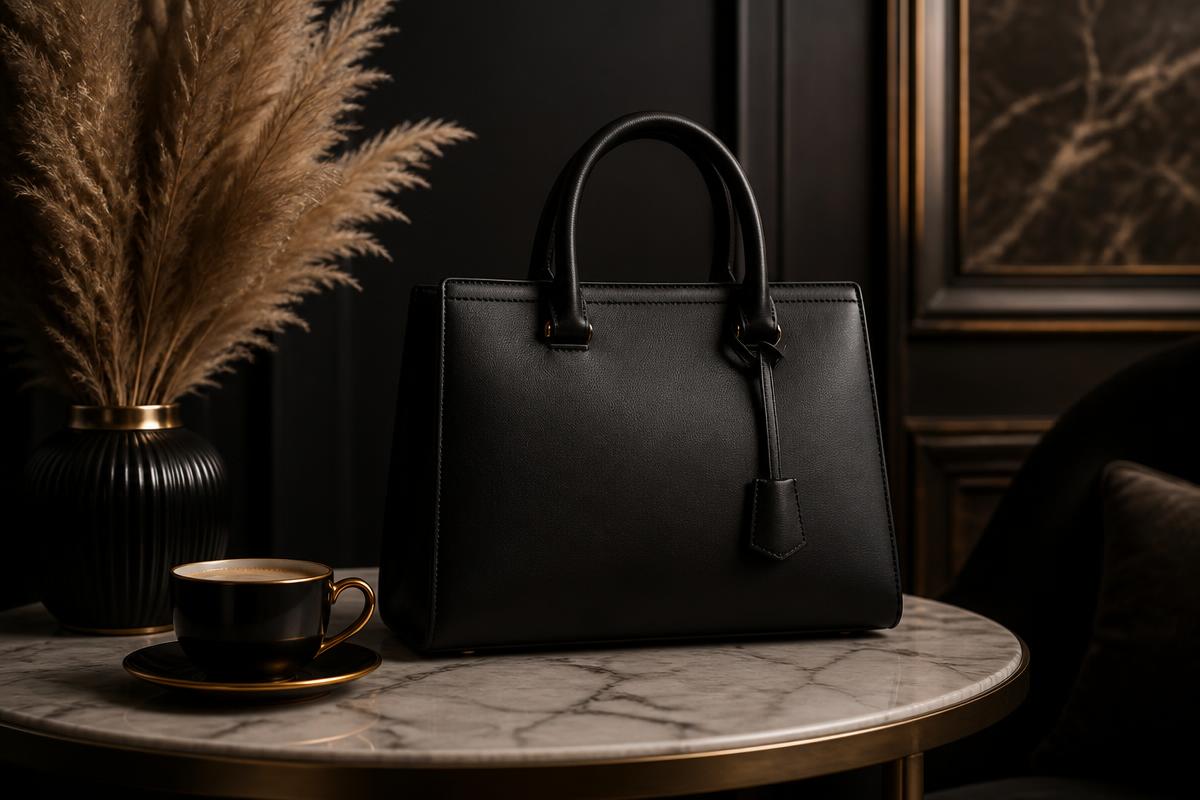 Luxury leather handbag